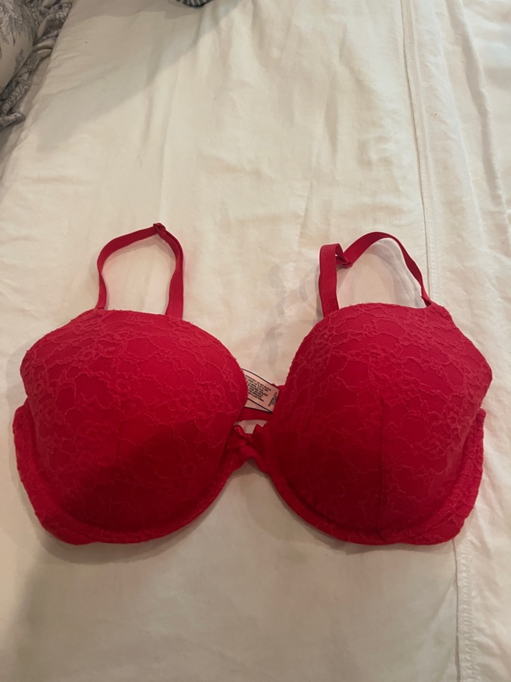 Victoria's Secret Red Lace Push-Up Bra